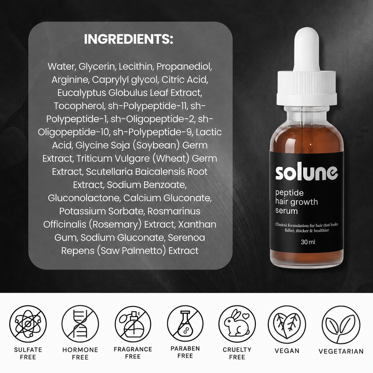 Peptide Hair Growth Serum